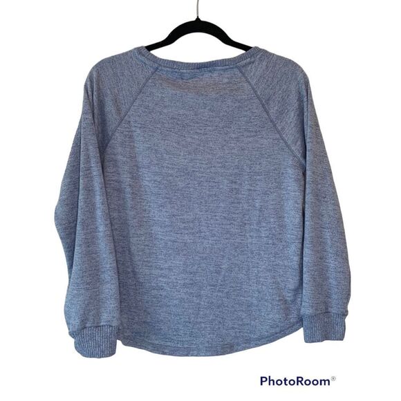 Karen Neuburger Women's Blue Round Neck Long Sleeve Pullover Sweatshirt Sz Small - Picture 2 of 4